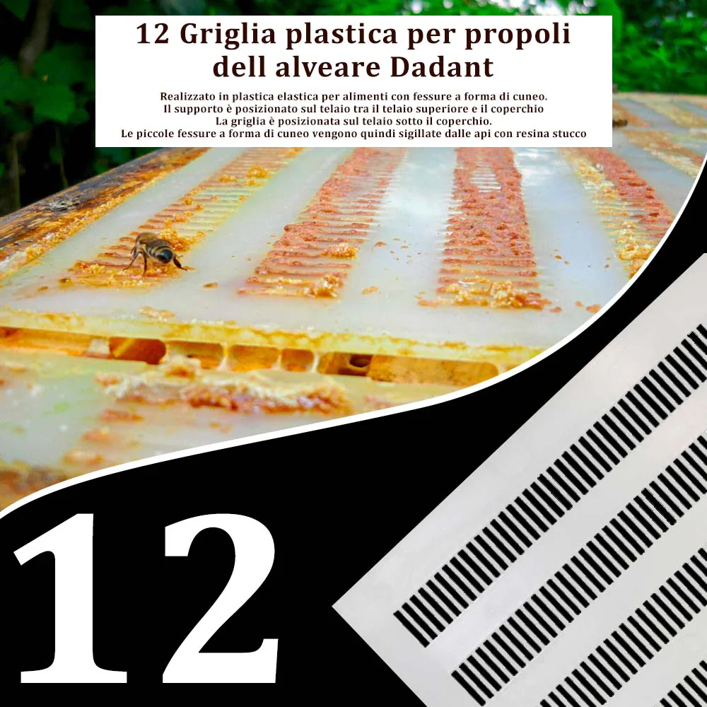 12 Griglia plastica per propoli dell alveare Dadant - Image 5