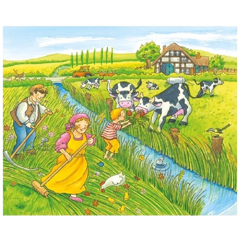 Agritura goki puzzle in legno cubi – 4 stagioni fattoria - Image 4