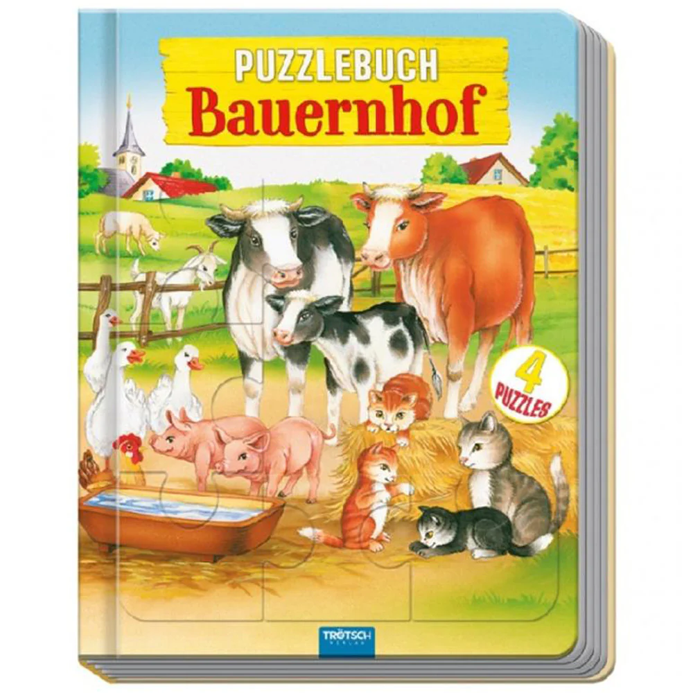 Agritura libro puzzle in cartone fattoria – 4 puzzle con storie in rima - Image 3