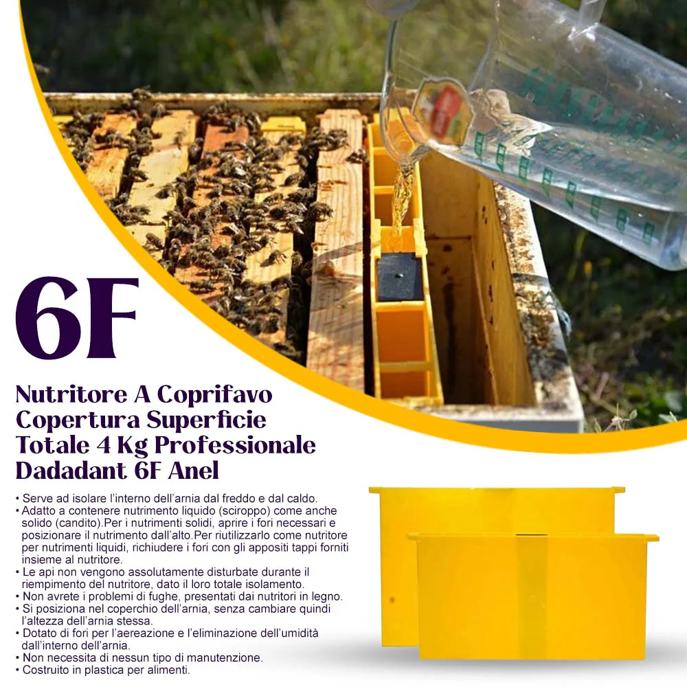 Nutritore A Coprifavo Copertura Superficie Totale 4 Kg Professionale Dadadant 6F Anel - Image 21
