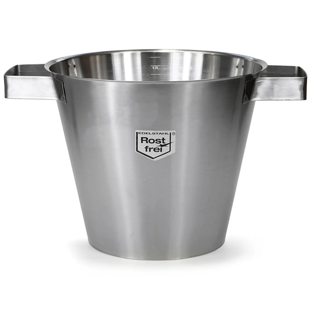 ApiCera Secchio per Cera in Acciaio Inox 12L