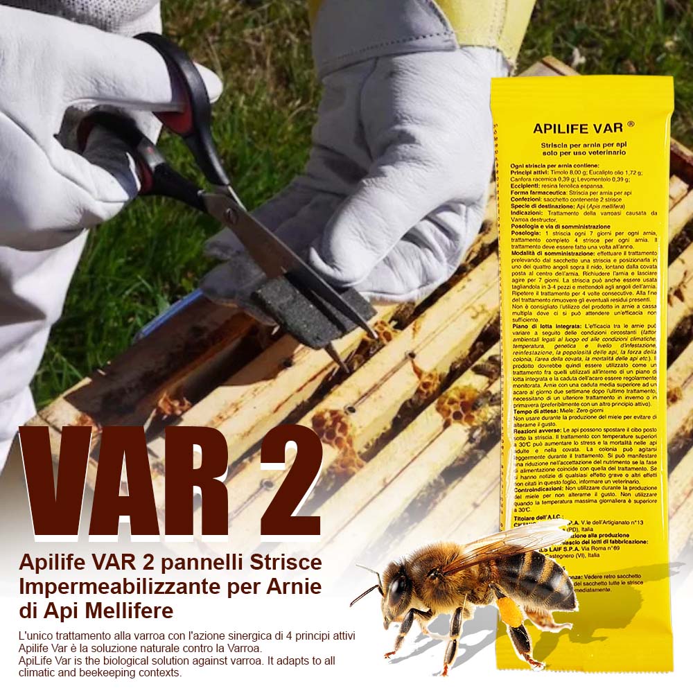 Apilife VAR 2 pannelli Strisce Impermeabilizzante per Arnie di Api Mellifere - Image 17