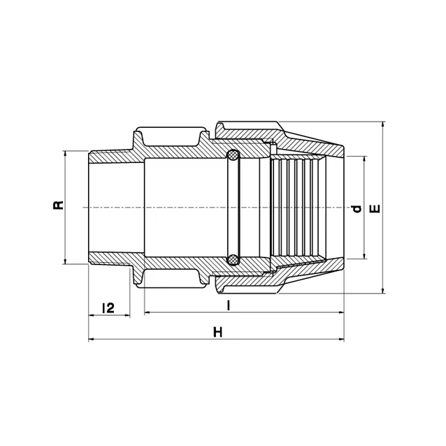 Attacco Plasson dritto Ag D. 20Mm 1/2" - Image 2