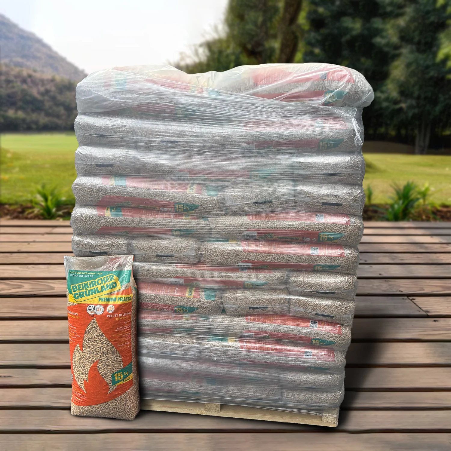 Beikircher Premium Pellet di legno ENplus A1 – Altissima Qualità Pallet da 66 Sacchi - Image 2