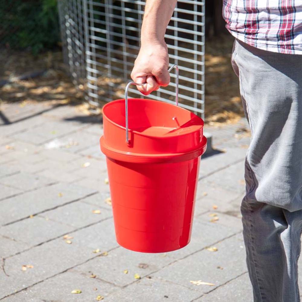 Bevitore a Secchio in Plastica 6 L. (Verde) – Resistente per Pollame con Coperchio Rimovibile - Image 12