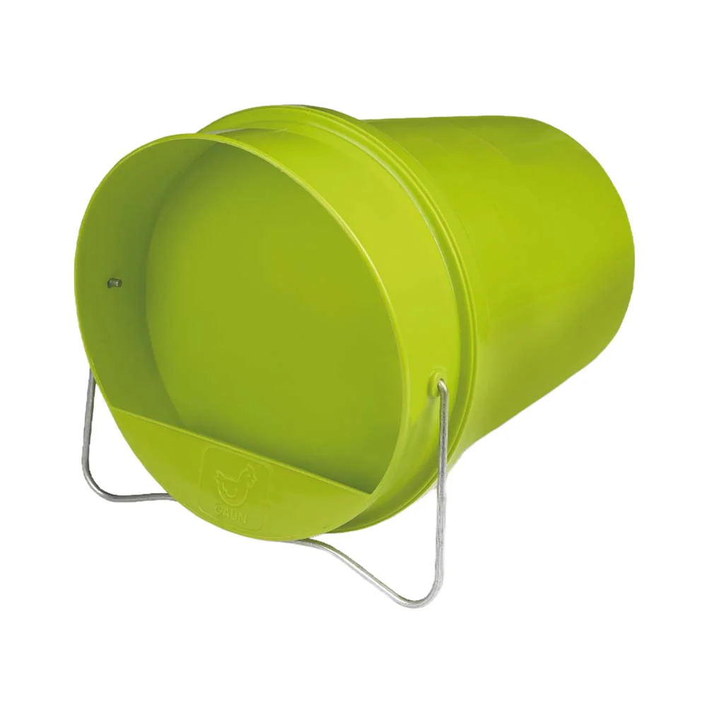 Bevitore a Secchio in Plastica 6 L. (Verde) – Resistente per Pollame con Coperchio Rimovibile - Image 3
