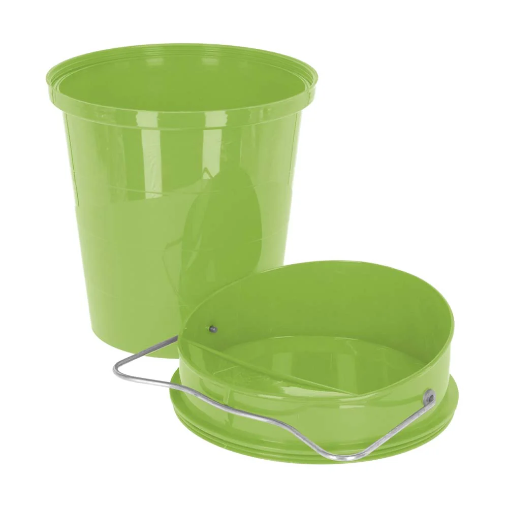 Bevitore a Secchio in Plastica 6 L. (Verde) – Resistente per Pollame con Coperchio Rimovibile - Image 5