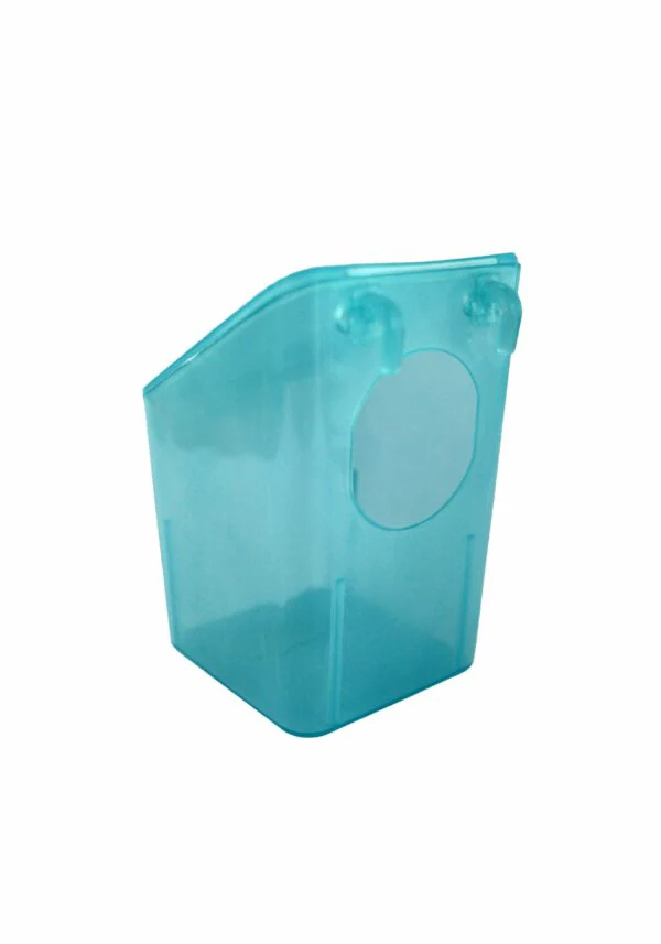 Bevitore e mangiatoia per piccioni 1 foro blu e verde - Image 2