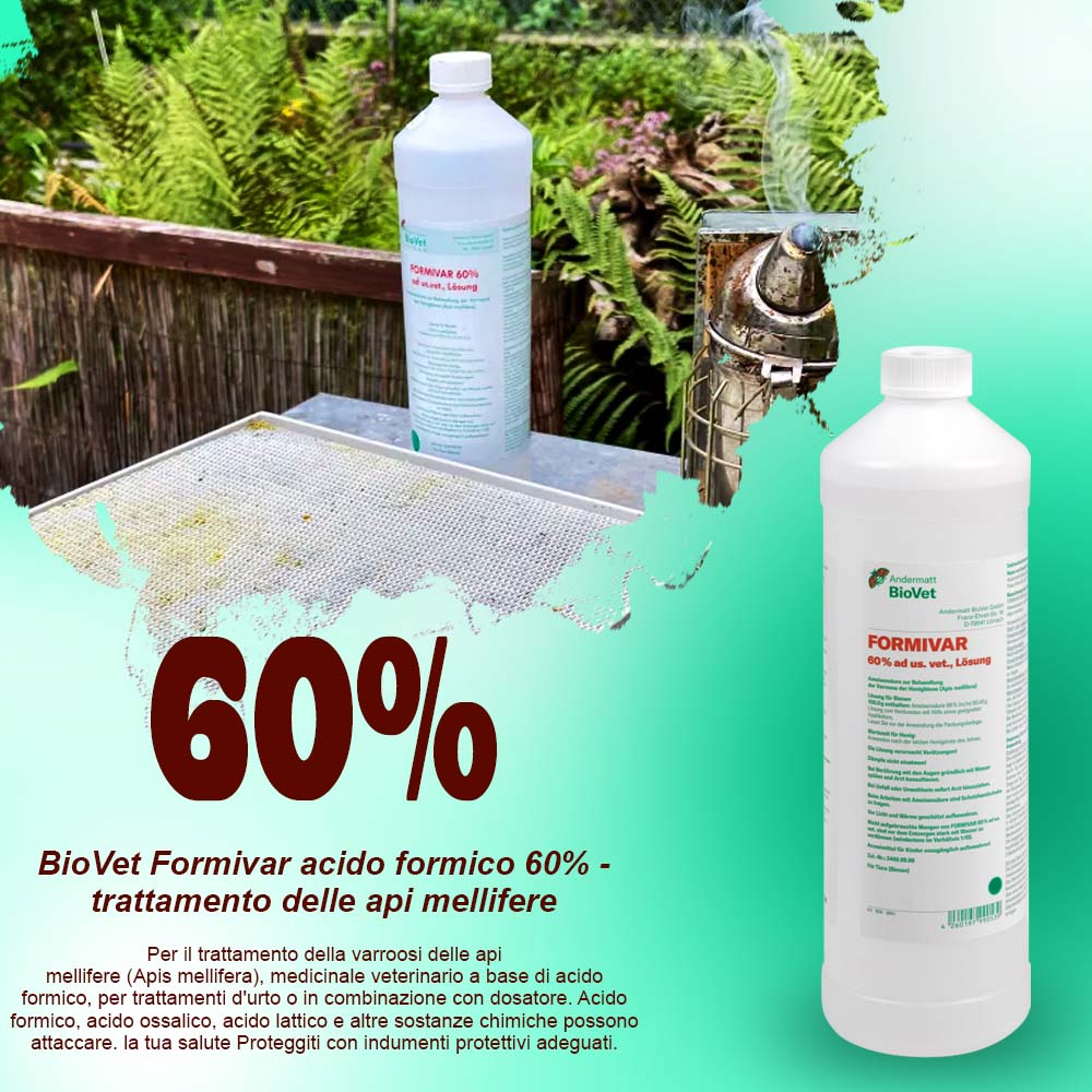 BioVet Formivar acido formico 60% - trattamento delle api mellifere - Image 12