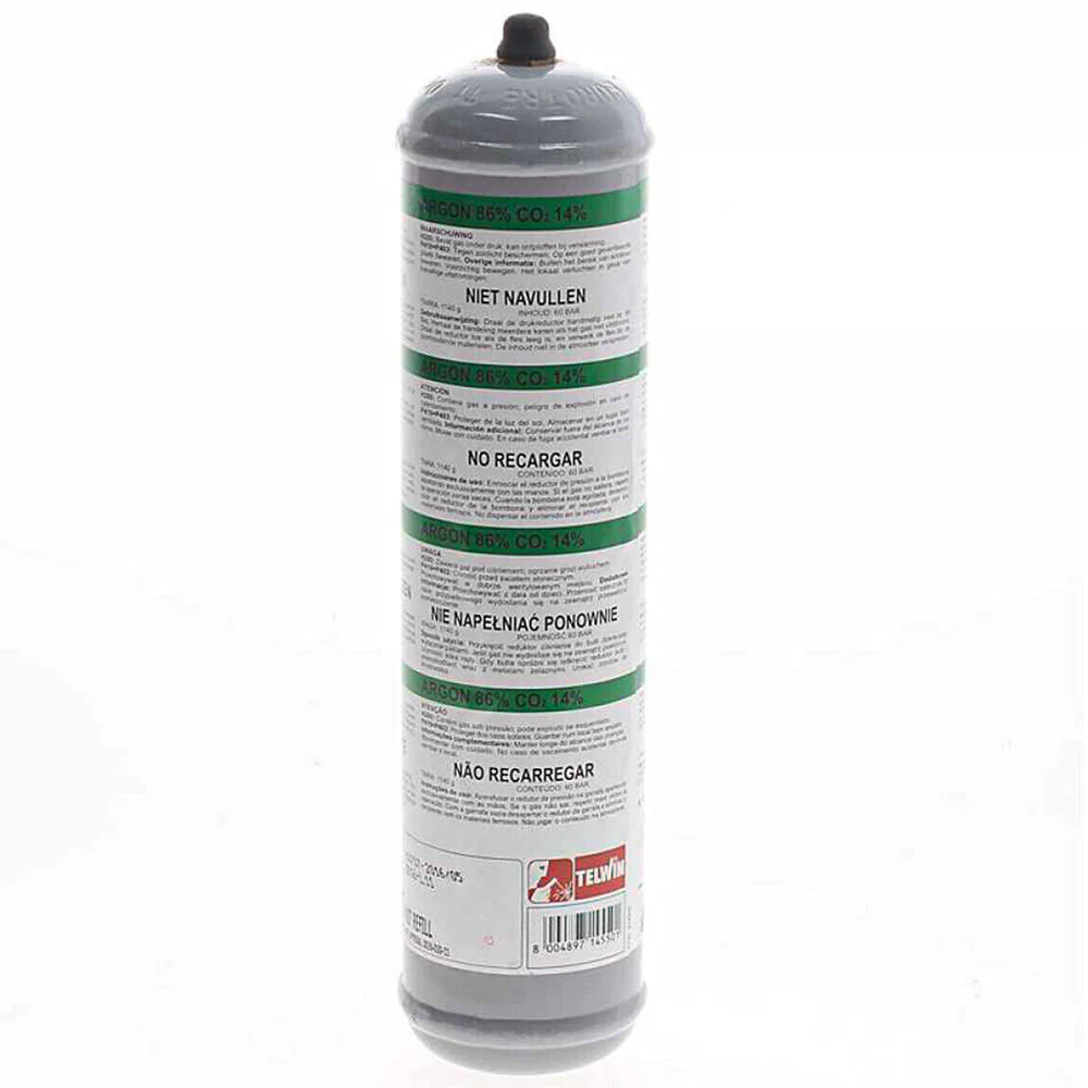 Bombola Gas Argon/CO₂ Non Ricaricabile - 1 Litro