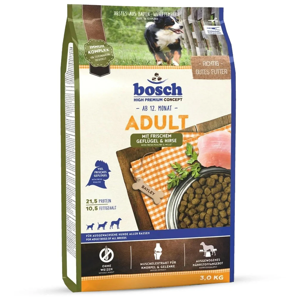 Bosch Adult Crocchette Cane con Pollame Fresco e Miglio - Image 2