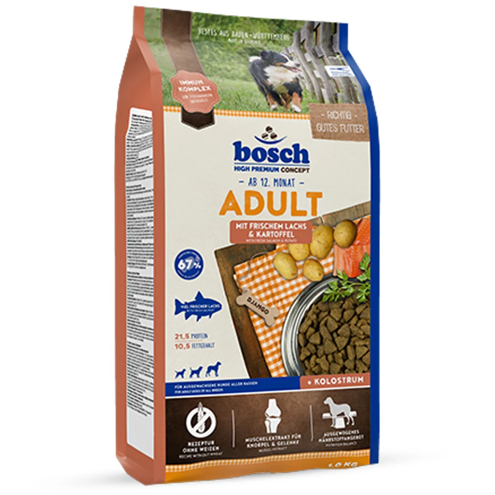 Bosch Adult Salmone Fresco e Patate Crocchette Complete per Cani
