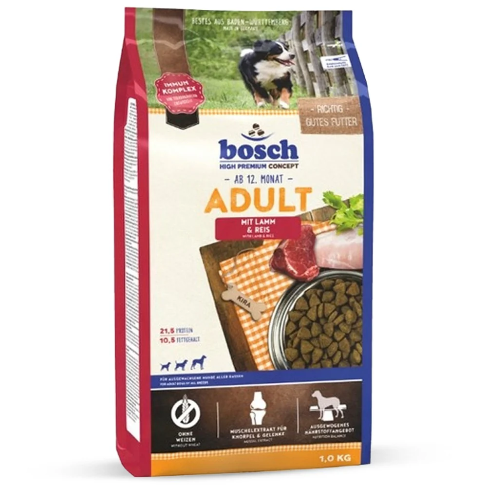 Bosch HPC Adult con Agnello e Riso – Crocchette Complete per Cani Adulti