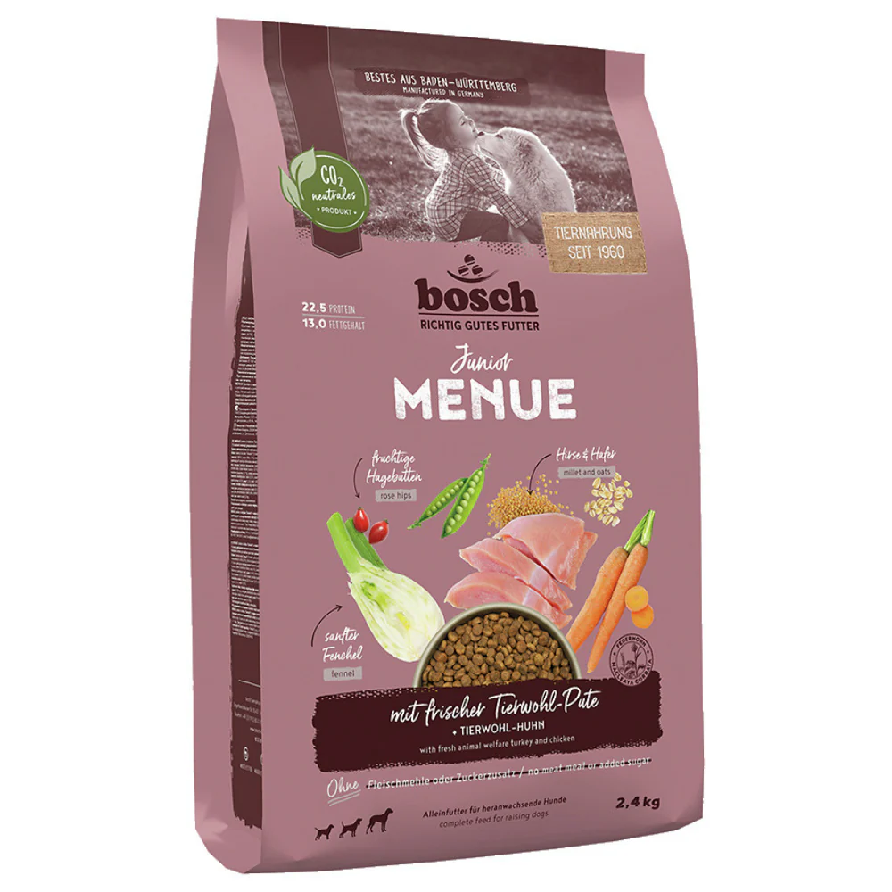 Bosch HPC Menu Junior con Tacchino Benessere Animale