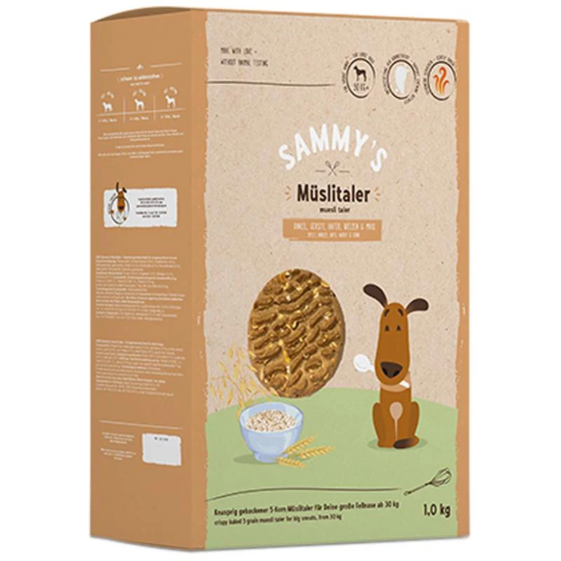 Bosch Sammy’s Müslitaler Snack Croccante ai 5 Cereali per Cani