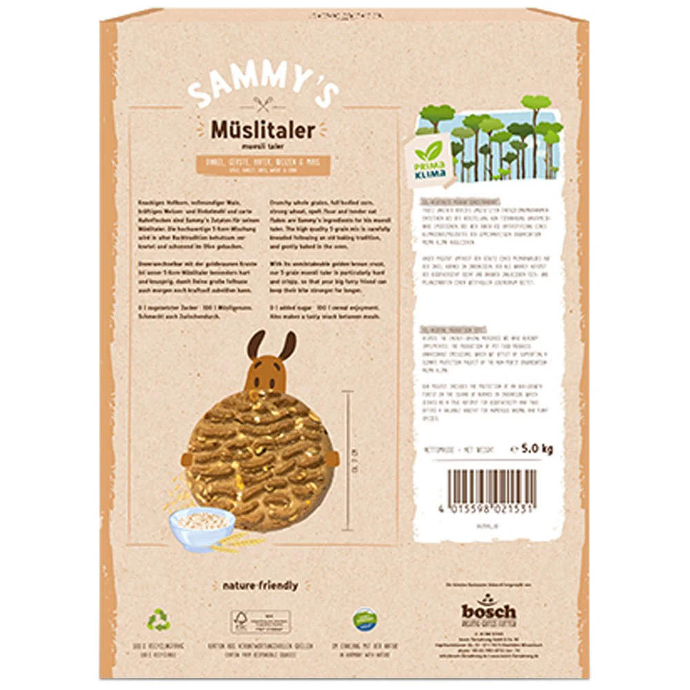 Bosch Sammy’s Müslitaler Snack Croccante ai 5 Cereali per Cani - Image 2