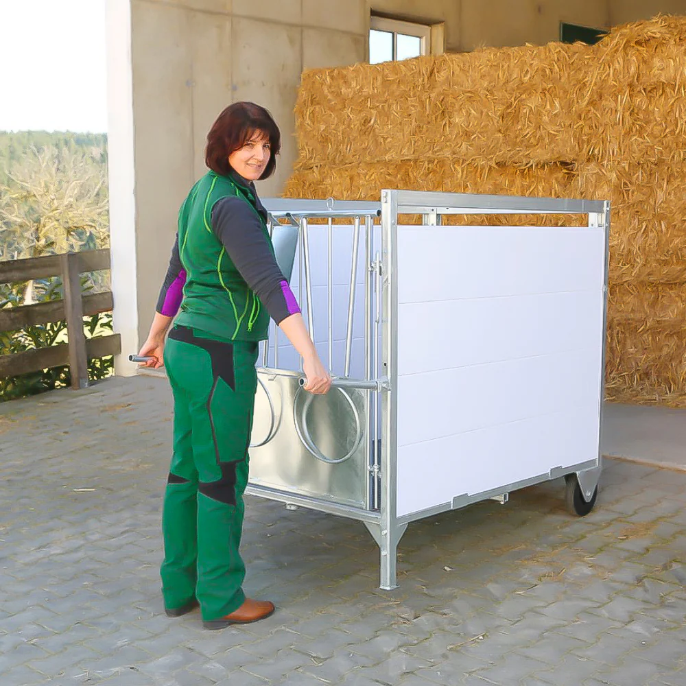 Box per vitelli con griglia antiscivolo e pannelli PVC - Image 11