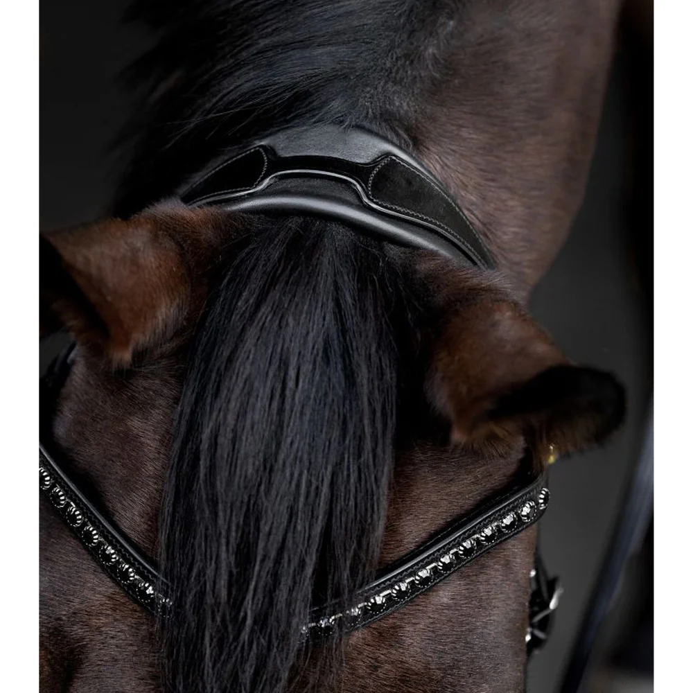 Briglia vernice Waldhausen S-Line Blackshine con cristalli - Image 7