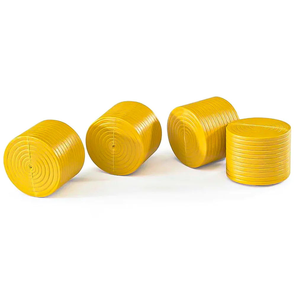 Bruder Accessories - Set of 4 ocher brown Round Hay Bales