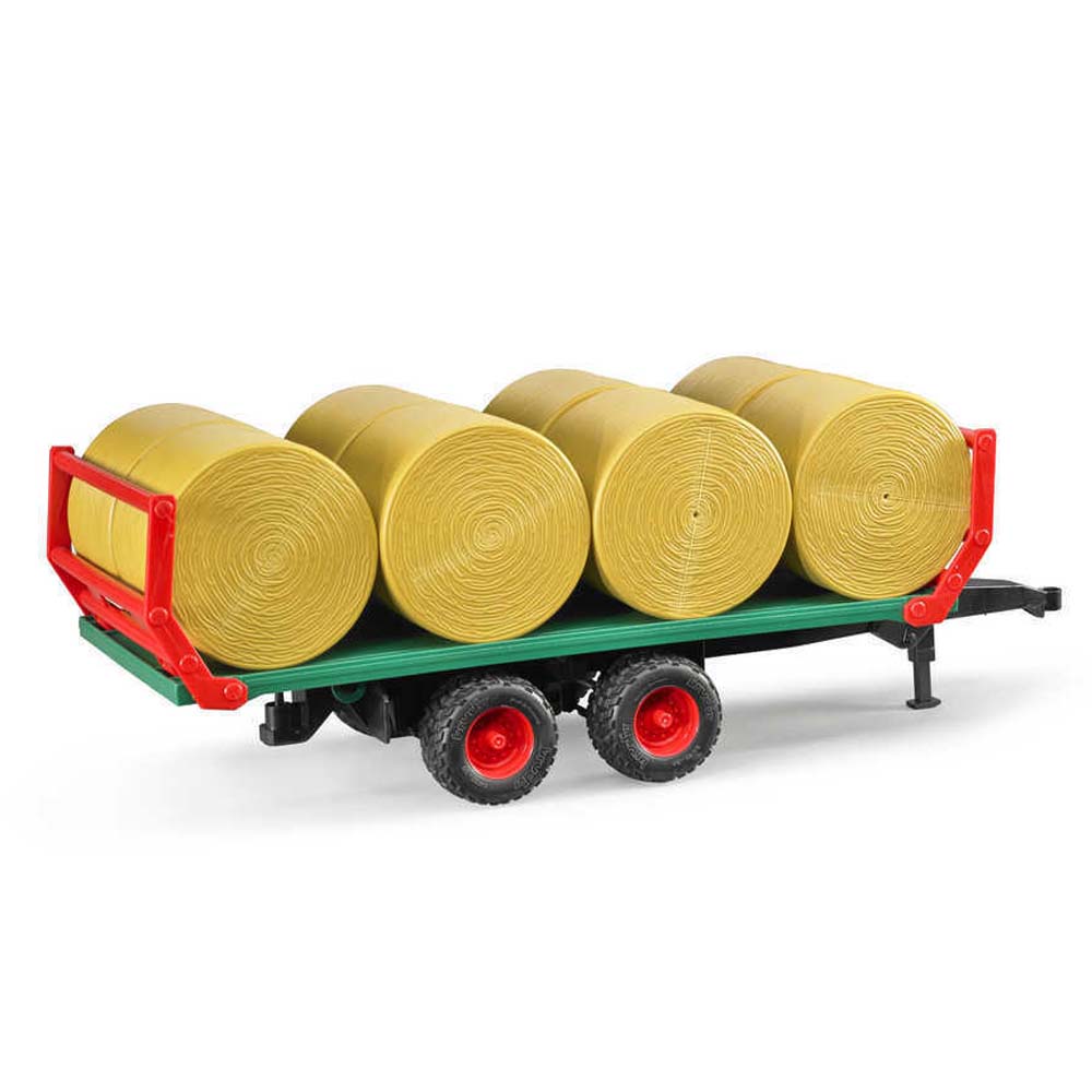 Bruder Accessories - Set of 4 ocher brown Round Hay Bales - Image 4