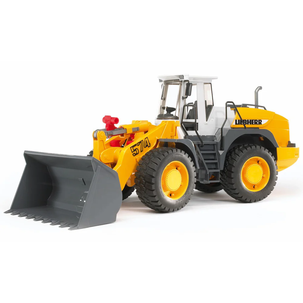 Bruder Caricatrice Gommata Liebherr L574 Giocattolo