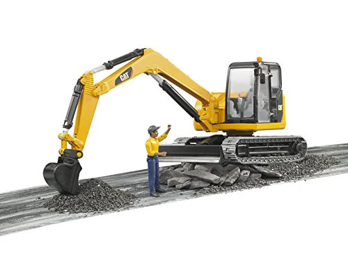 Bruder Cat Mini excavator con figura - Image 2