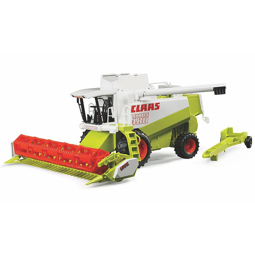 Bruder Claas Lexion Mietitrebbia giocattolo con unità di taglio staccabile