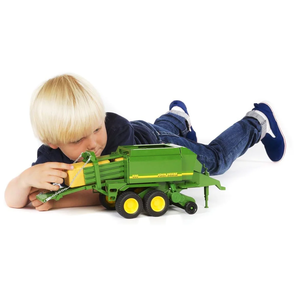 Bruder John Deere rimorchio grande pressa per balle - Image 5