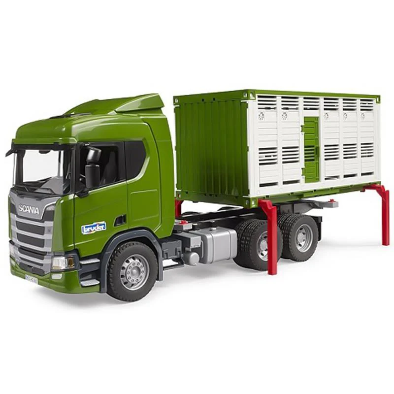 Bruder Scania Super 560R Camion Trasporto Animali Realistico - Image 2