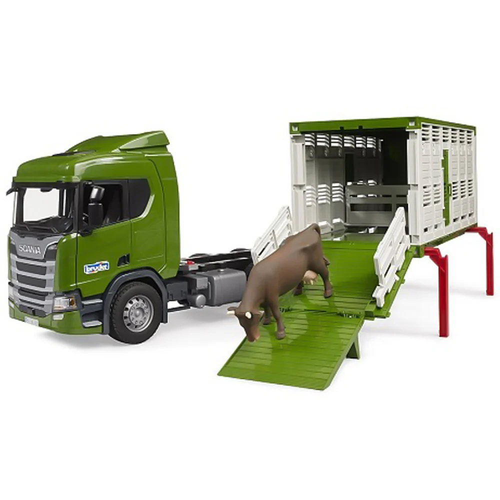 Bruder Scania Super 560R Camion Trasporto Animali Realistico - Image 4