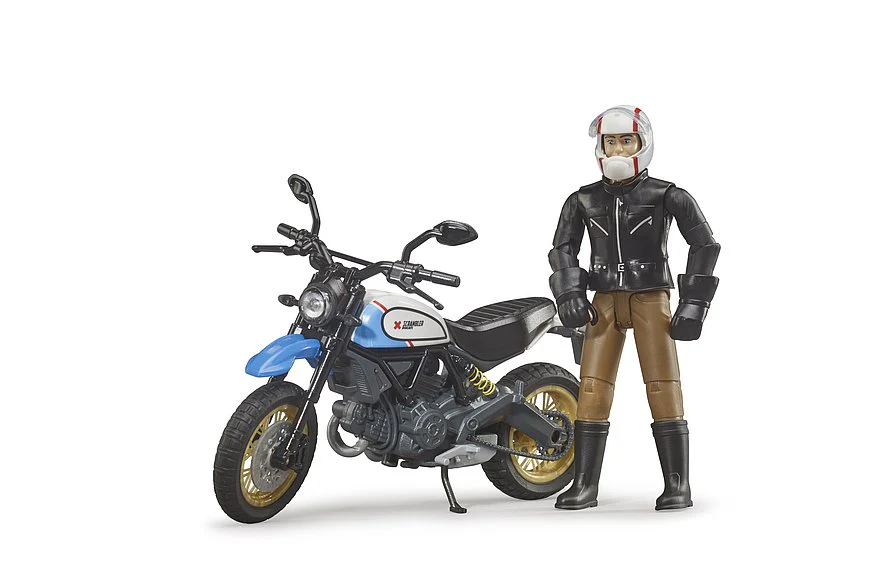 Bruder Scrambler Ducati Desert Sled con conducente - Image 4