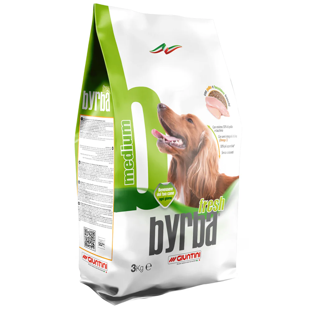 Byrba Fresh Medium - mangime secco per cani di taglia media