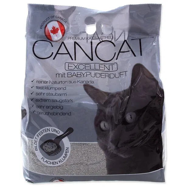 Cancat Premium Lettiera per Gatti Excellent con Profumo di Talco 8kg - Image 3