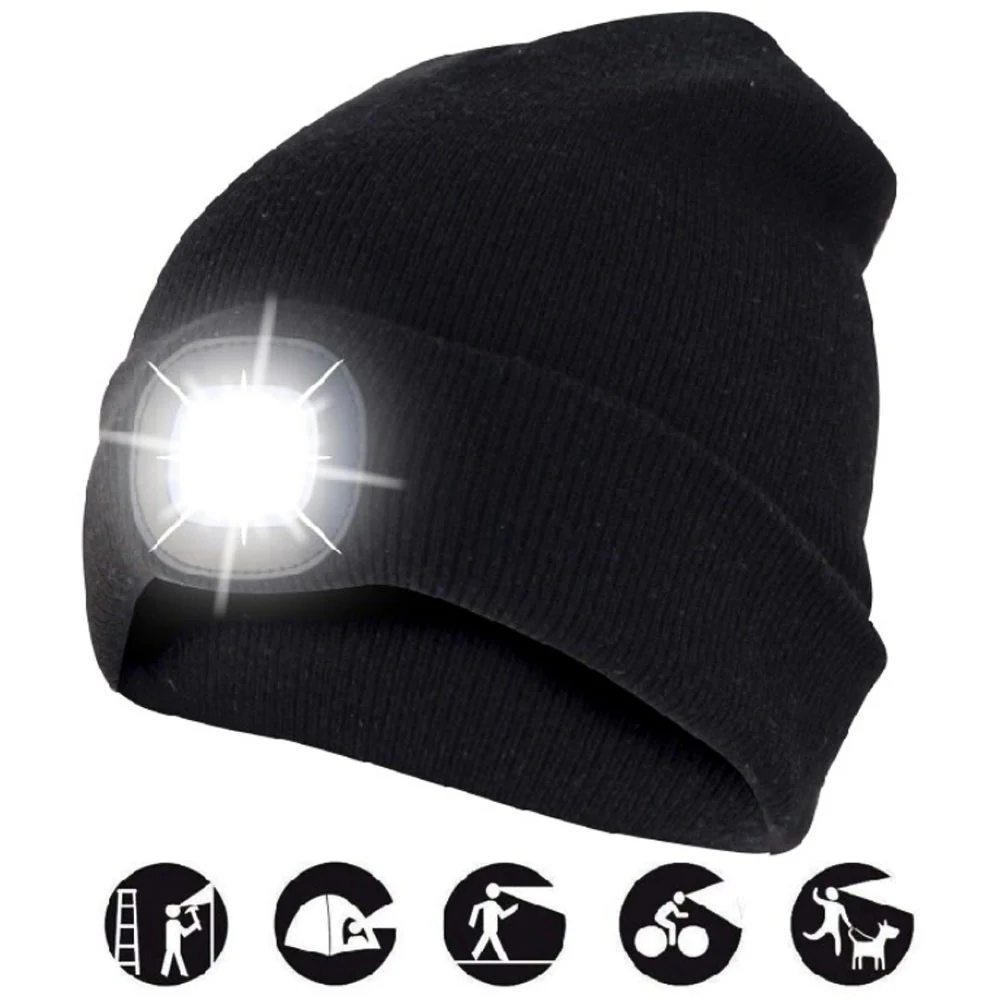 Cappello per bambini con luce LED ricaricabile integrata - Image 4