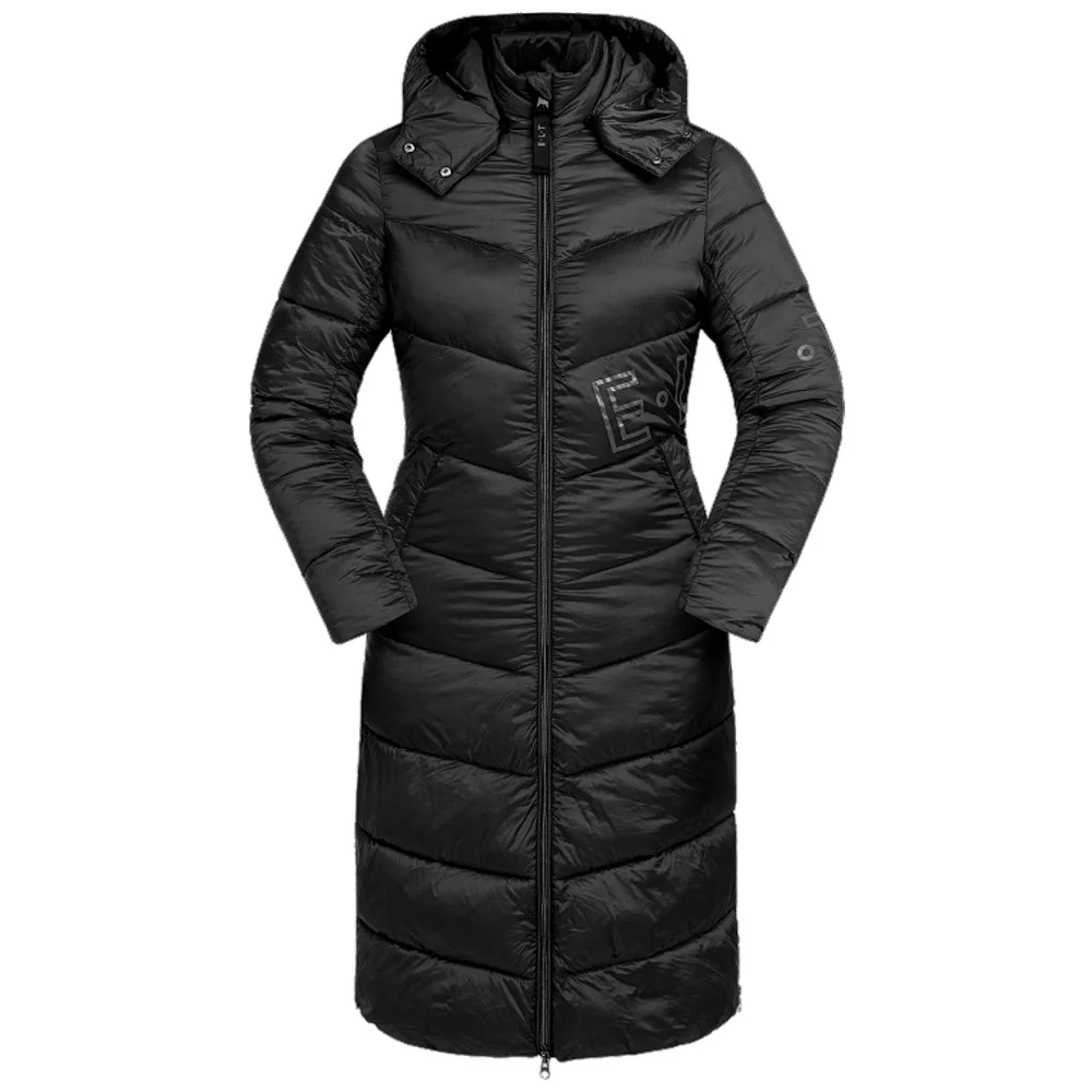 Cappotto Lungo Equitazione Oslo Donna Leggero Imbottito Chic - Nero - Image 2
