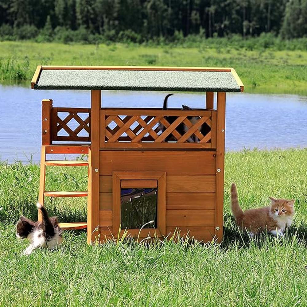 Casa per gatti Lodge a 2 piani - Image 8