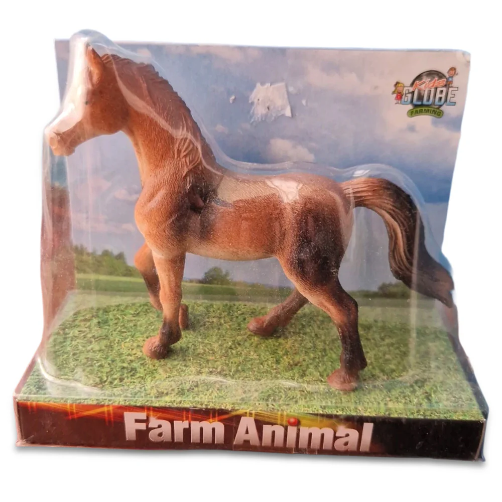 Cavallo da Fattoria Marrone Giocattolo per Bambini