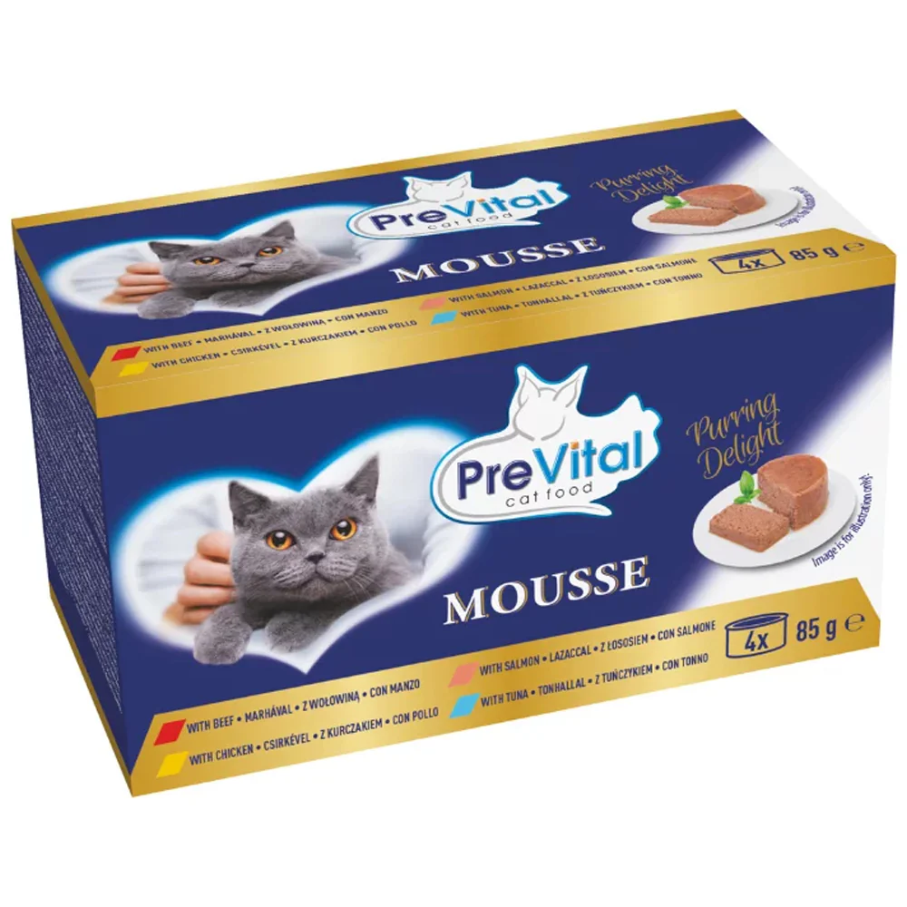 Cibo umido completo per gatti adulti con manzo, pollo, tonno e salmone – multipack 12x85g | 4x85g - Image 2