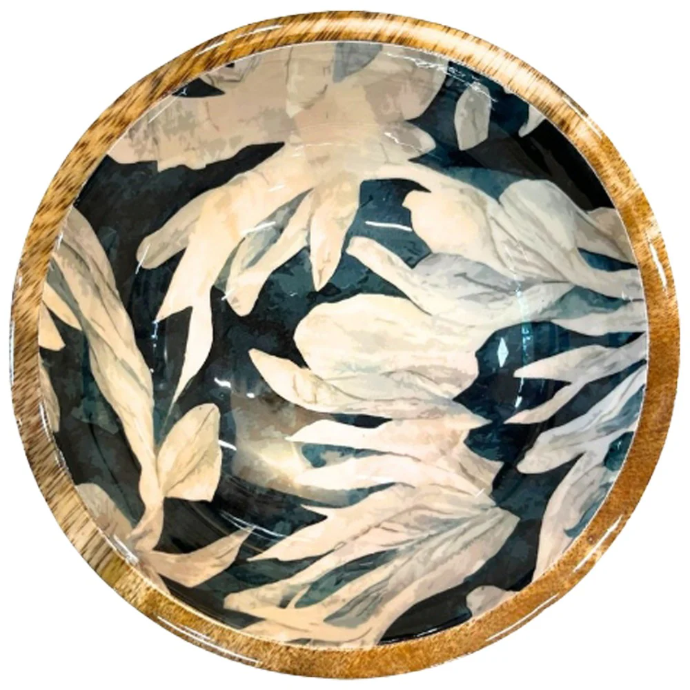 Ciotola in legno di mango “Midnight Garden”
