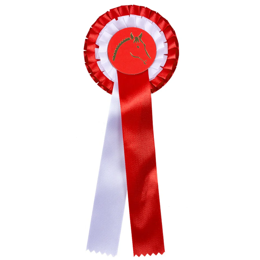 Coccarda Premio Doppia con Nastro Ribbon per Cavallo - Image 3