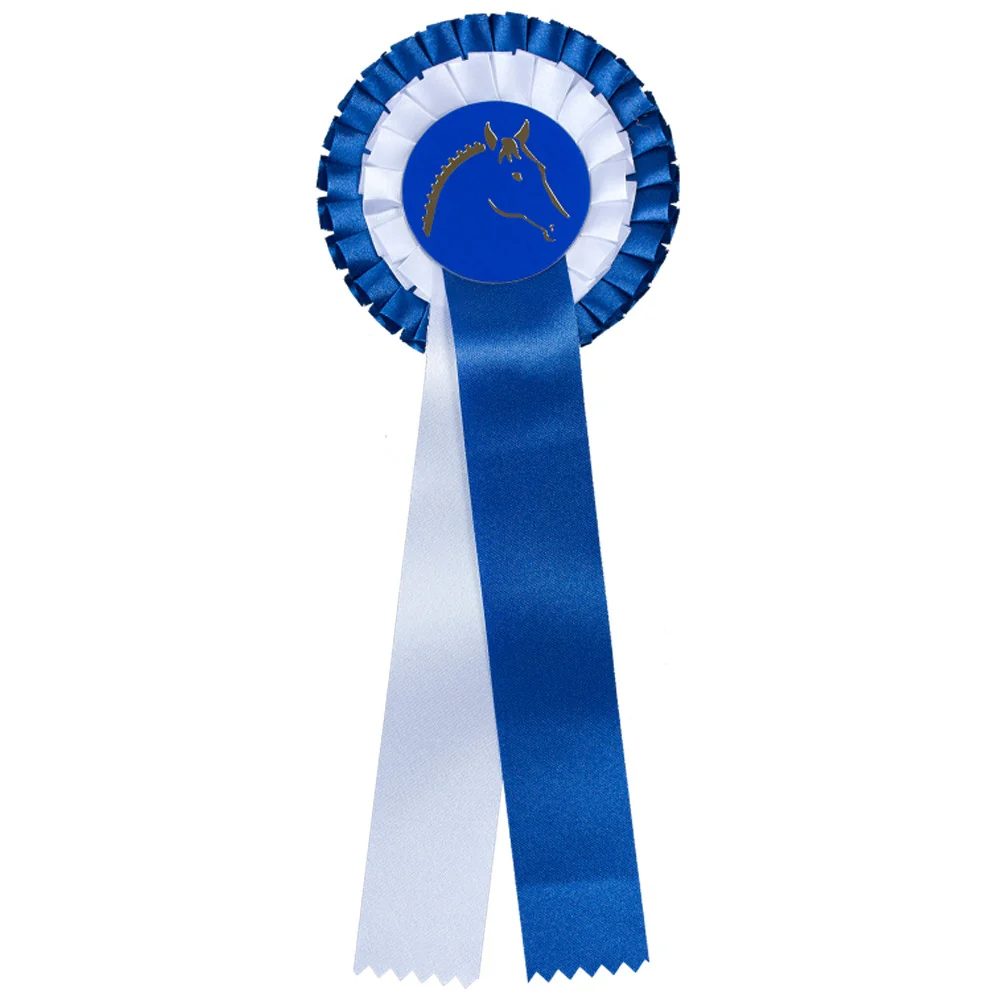 Coccarda Premio Doppia con Nastro Ribbon per Cavallo - Image 4