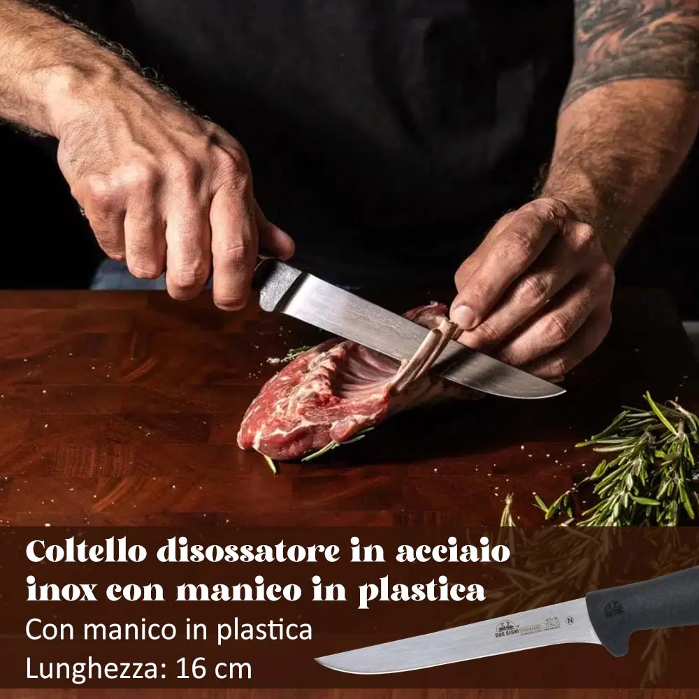 Coltello disossatore in acciaio inox con manico in plastica - Image 5