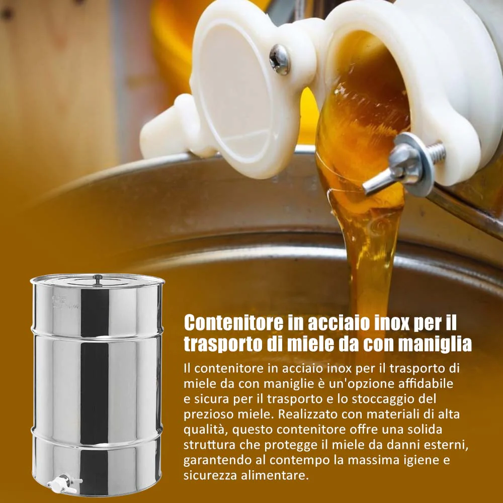 Contenitore in Acciaio Inox SAF per Miele con Coperchio - Image 8
