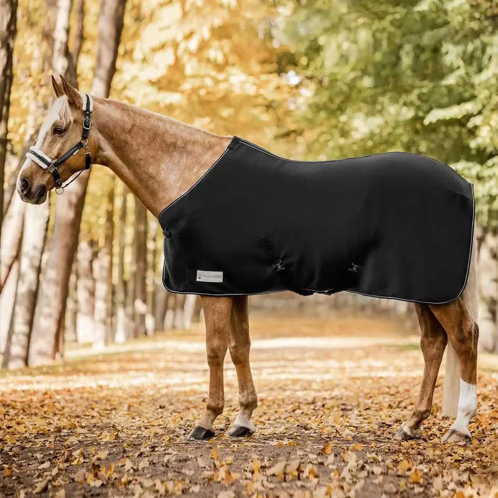 Coperta in Pile EcoNomic con Cinghie Incrociate per Cavalli