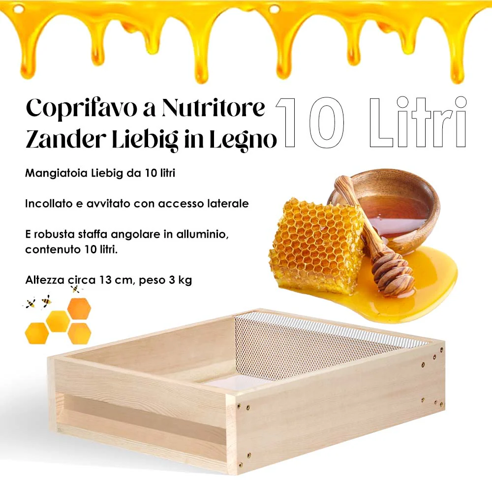 Coprifavo a Nutritore Zander Liebig in Legno - 10 Litri - Image 7