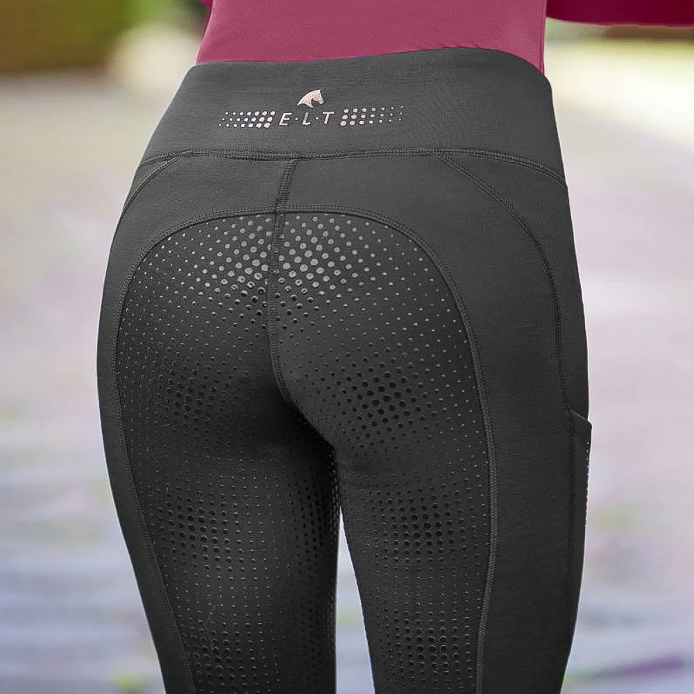 E.L.T Leggings Termici da Equitazione Milla – Blu Scuro & Nero per Donna - Image 5