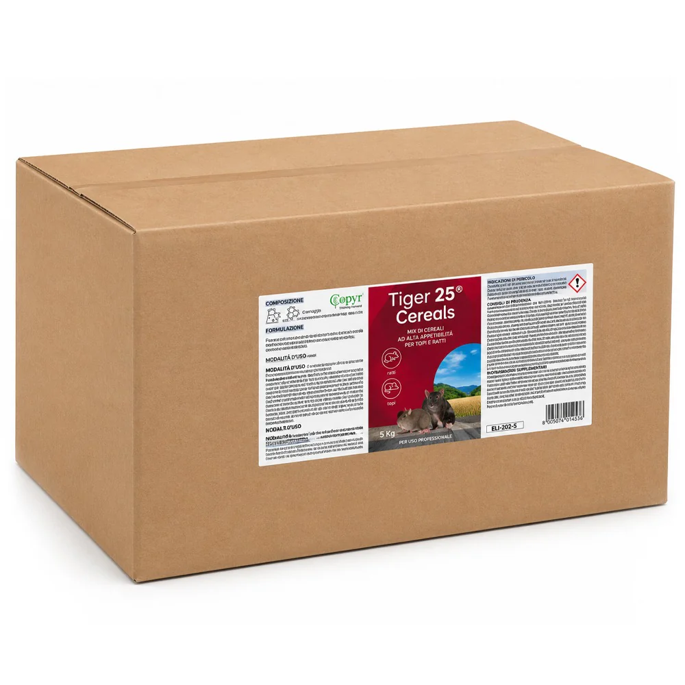 ELARIS Tiger 25 Cereali Esca per Ratti 5kg