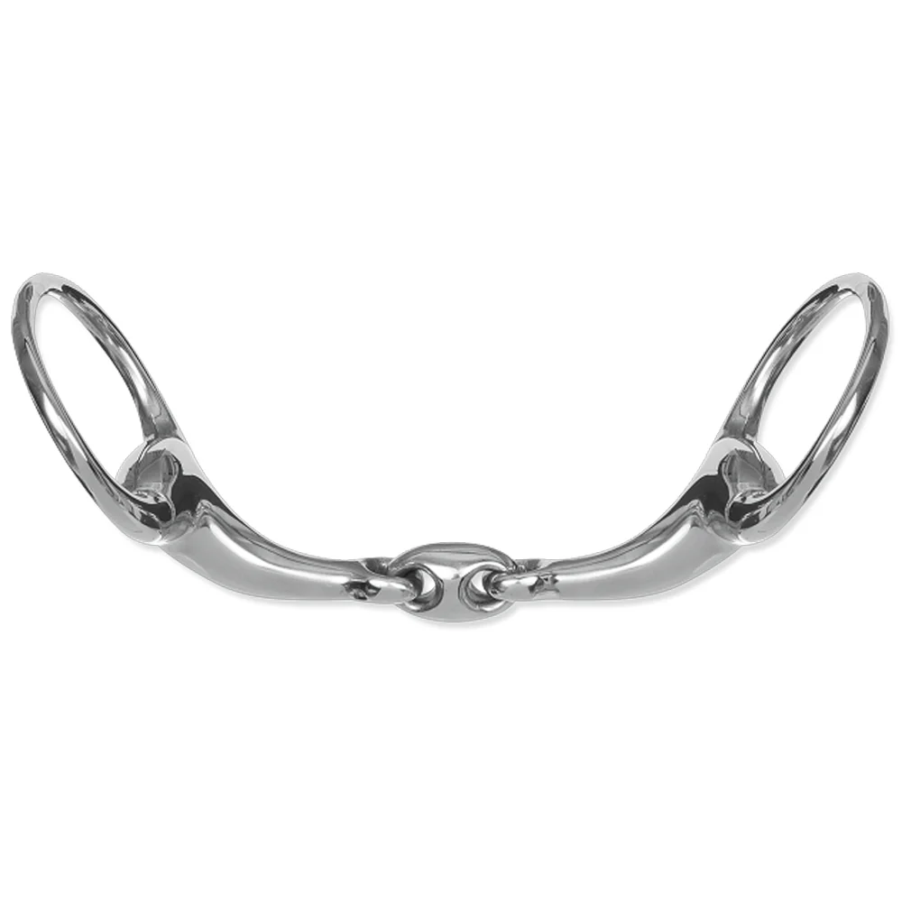 Filetto a uovo con doppio snodo per cavallo - 18mm - Image 2