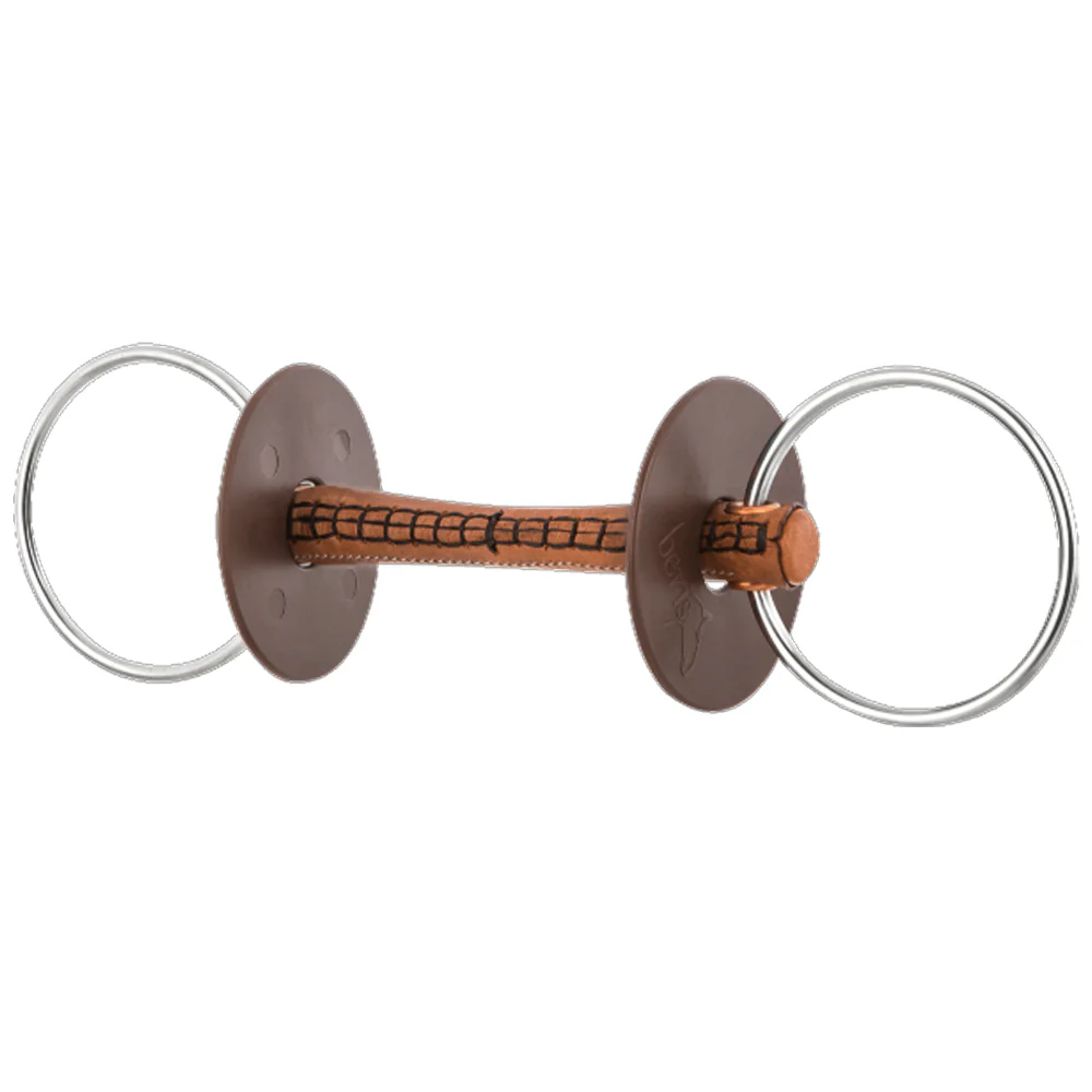 Filetto Beris Pelle 7,5cm Morso Cavallo Sensibile Comfort