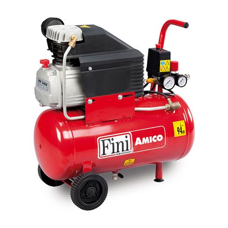 Fini Amico 25 LT -  Compressore aria elettrico carrellato motore 2 HP - Image 2